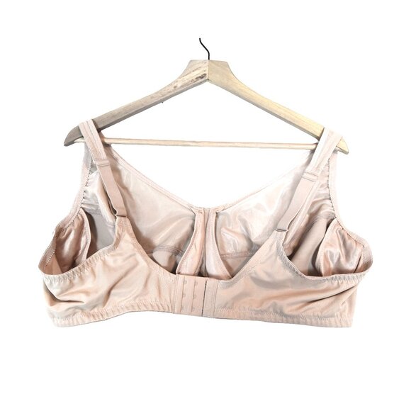 Glamorise Bra 48D Light Beige / Tan Lace Detail Underwire - Picture 3 of 7